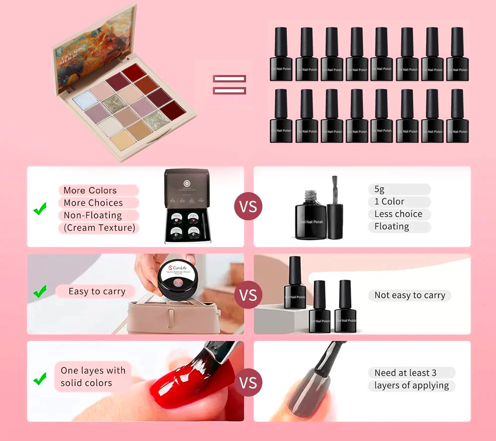 16 Colors Solid Nail Gel Set3 - Image 3