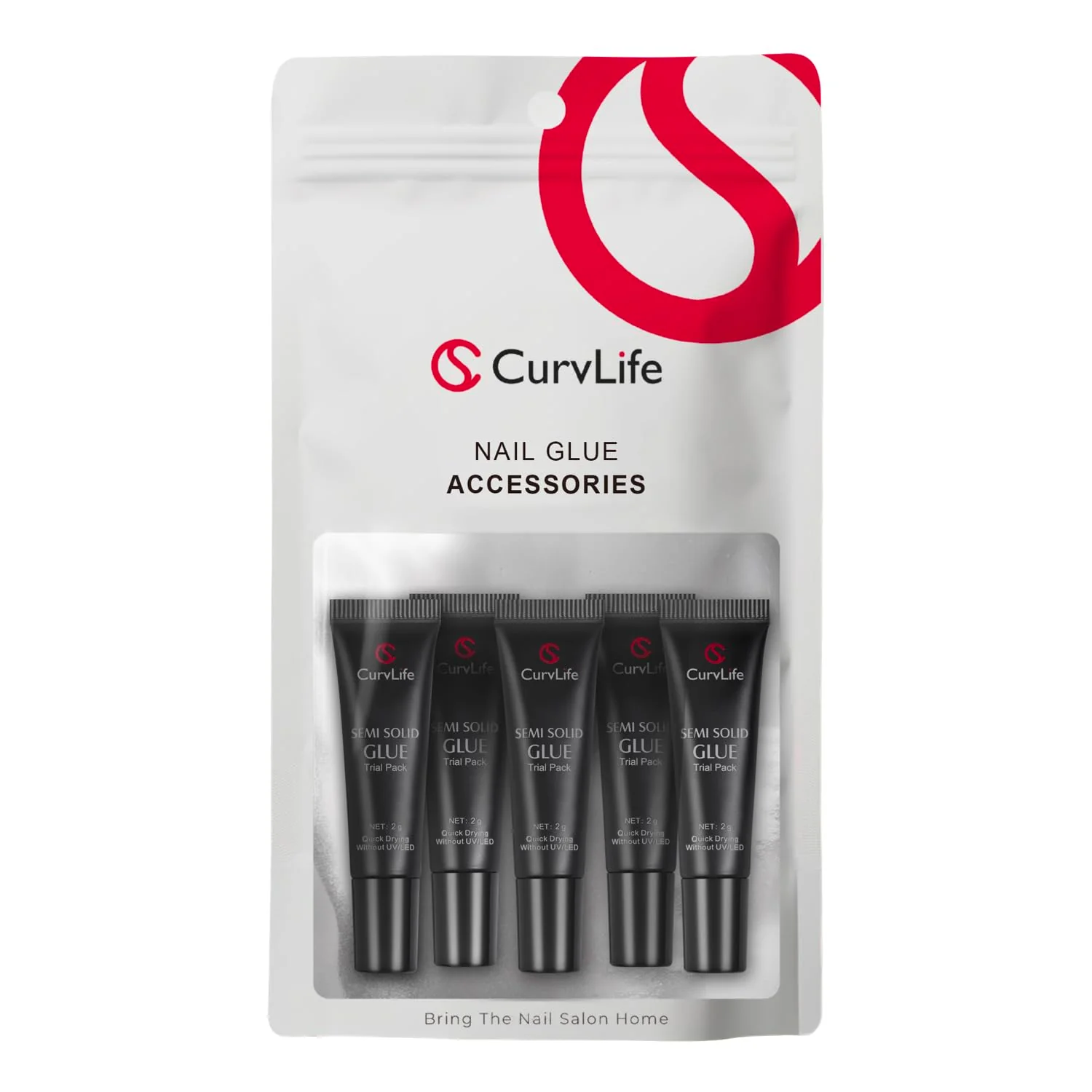 2g 5pcs Semi-Solid Nail Glue Kit