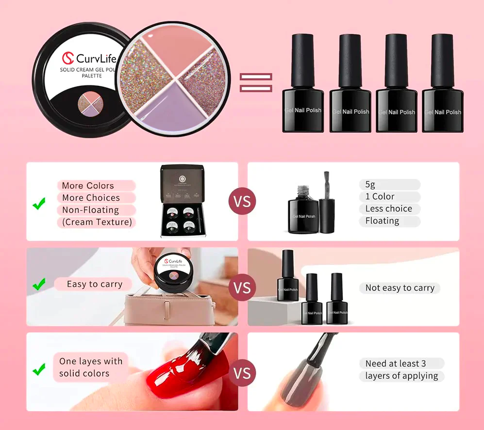 4 Colors Solid Nail Gel color22 - Image 5