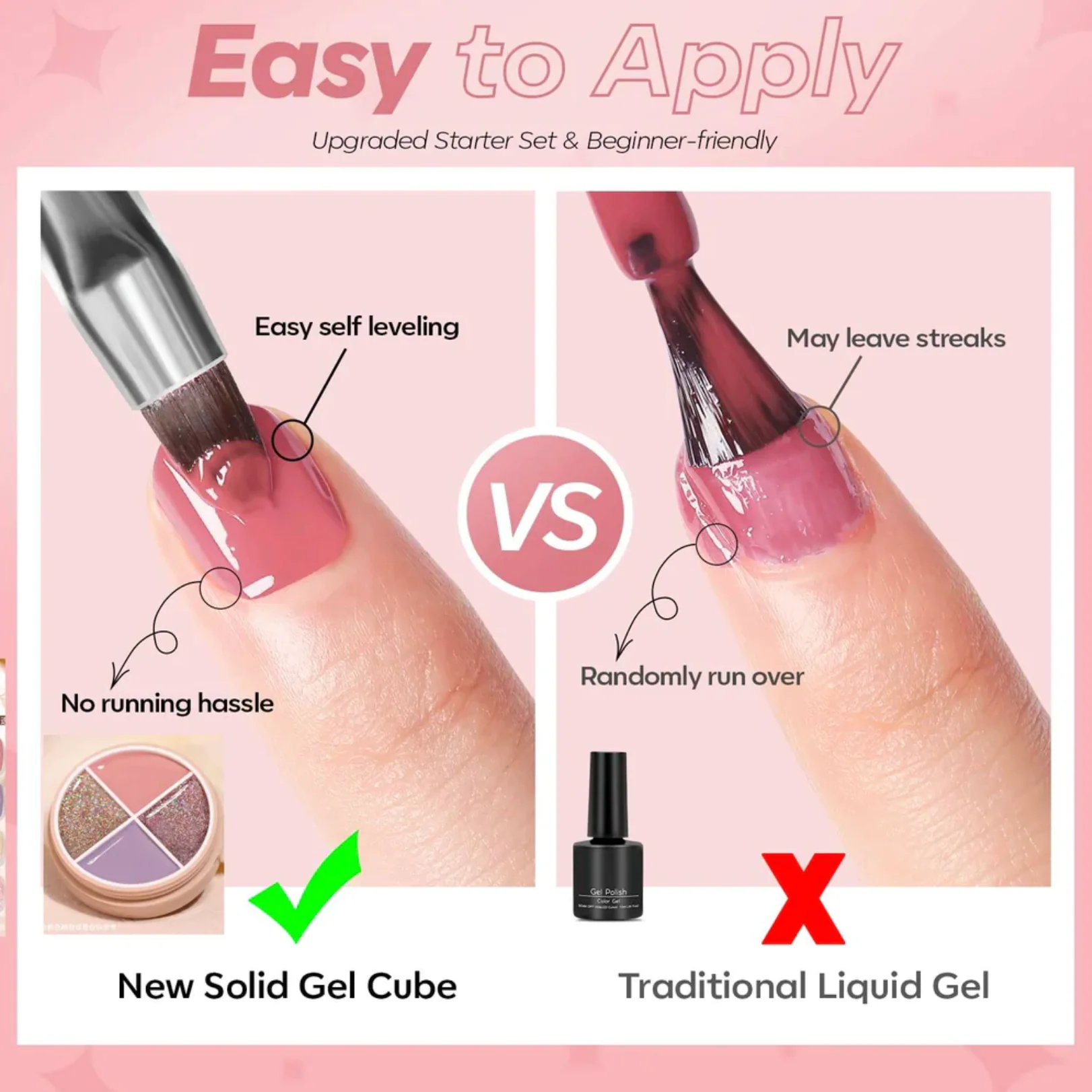 4 Colors Solid Nail Gel D-01 - Image 5