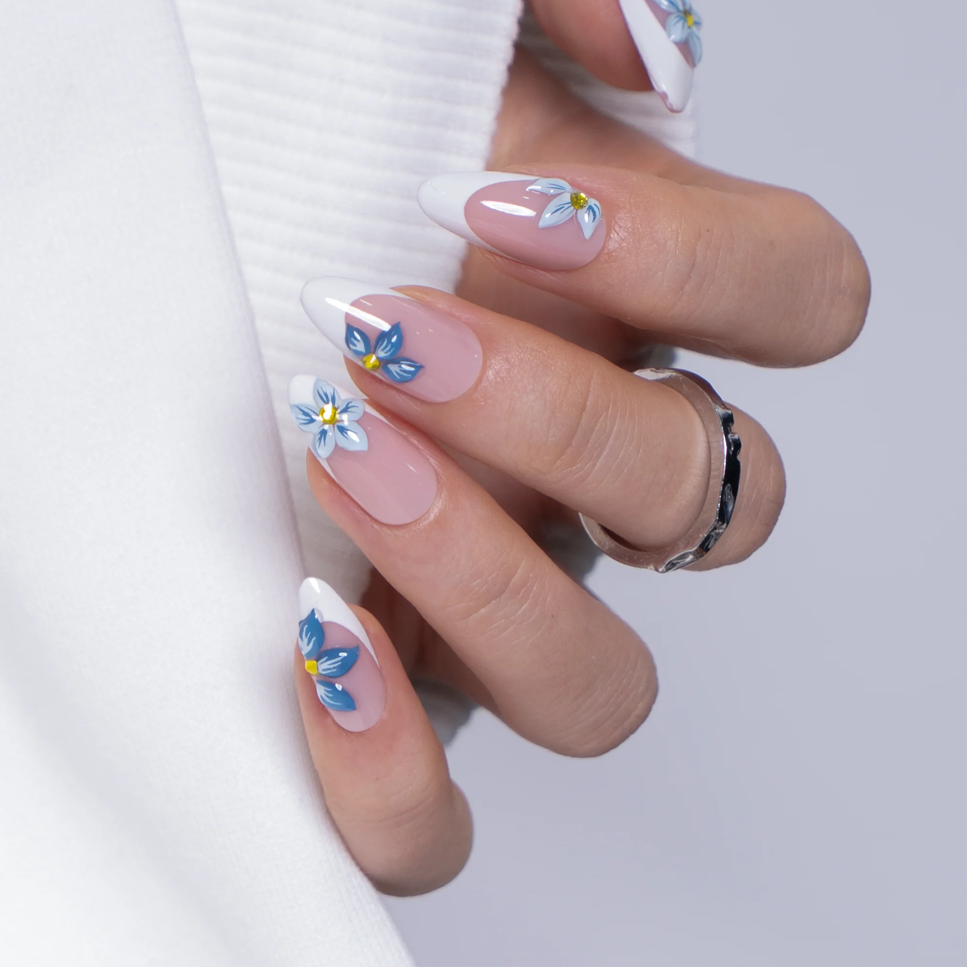Designer’s Pick | Azure Petals – M Almond - Image 4