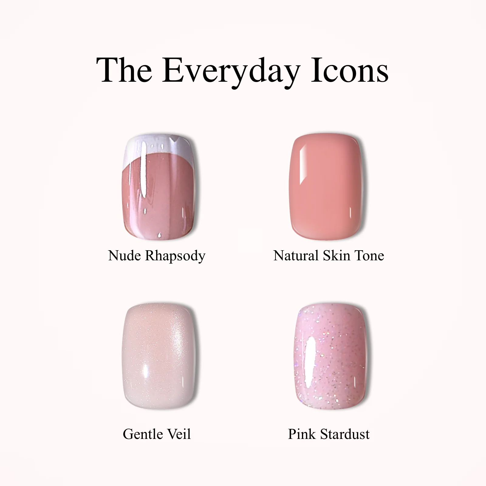 Blushing Garden Collection-Short Squoval - Image 5