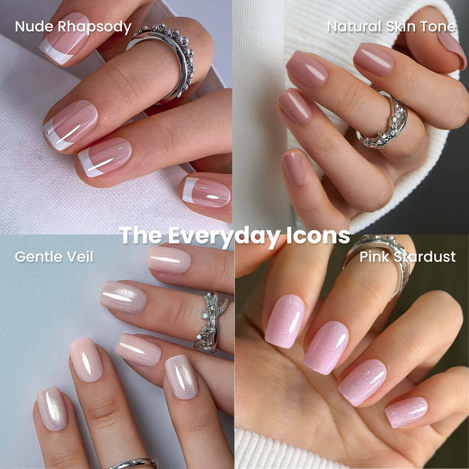 Blushing Garden Collection-Short Squoval - Image 6