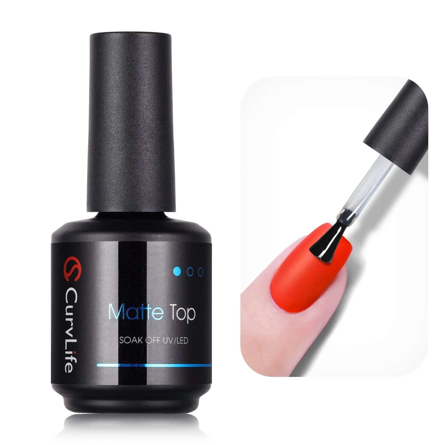 15ml No Wipe Gel Top Coat and Base Coat - Image 6