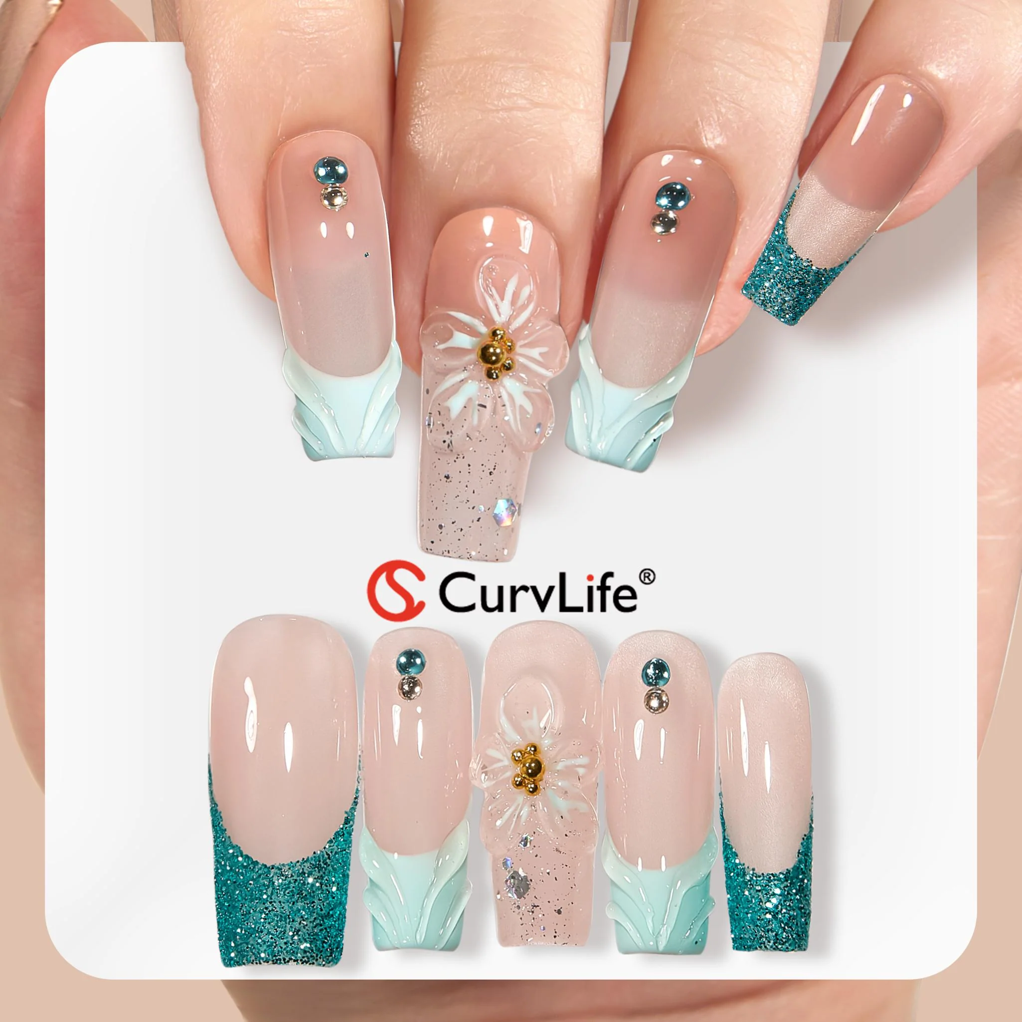 Handmade·Aqua Bloom