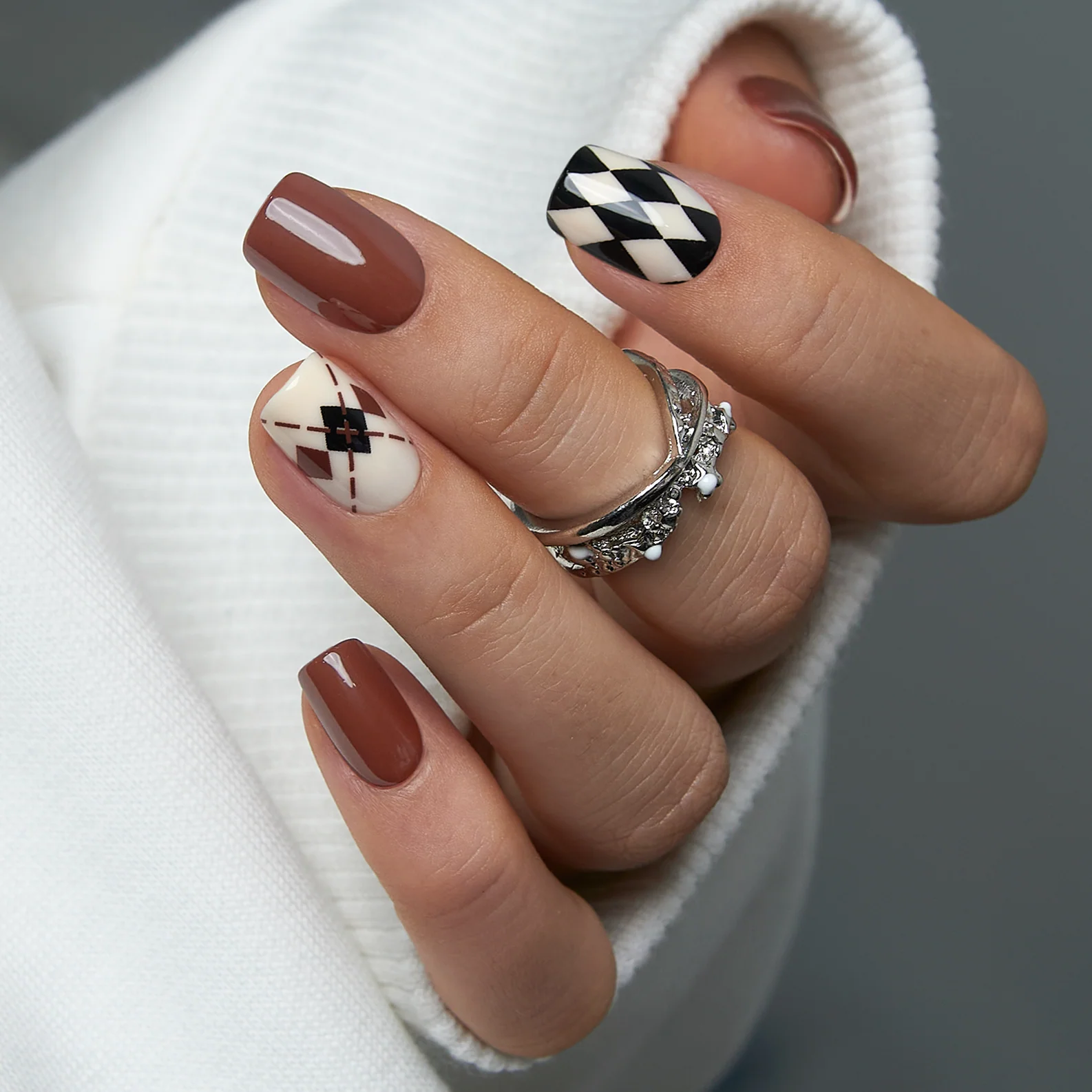 Blush Leopard – S Squoval - Image 3