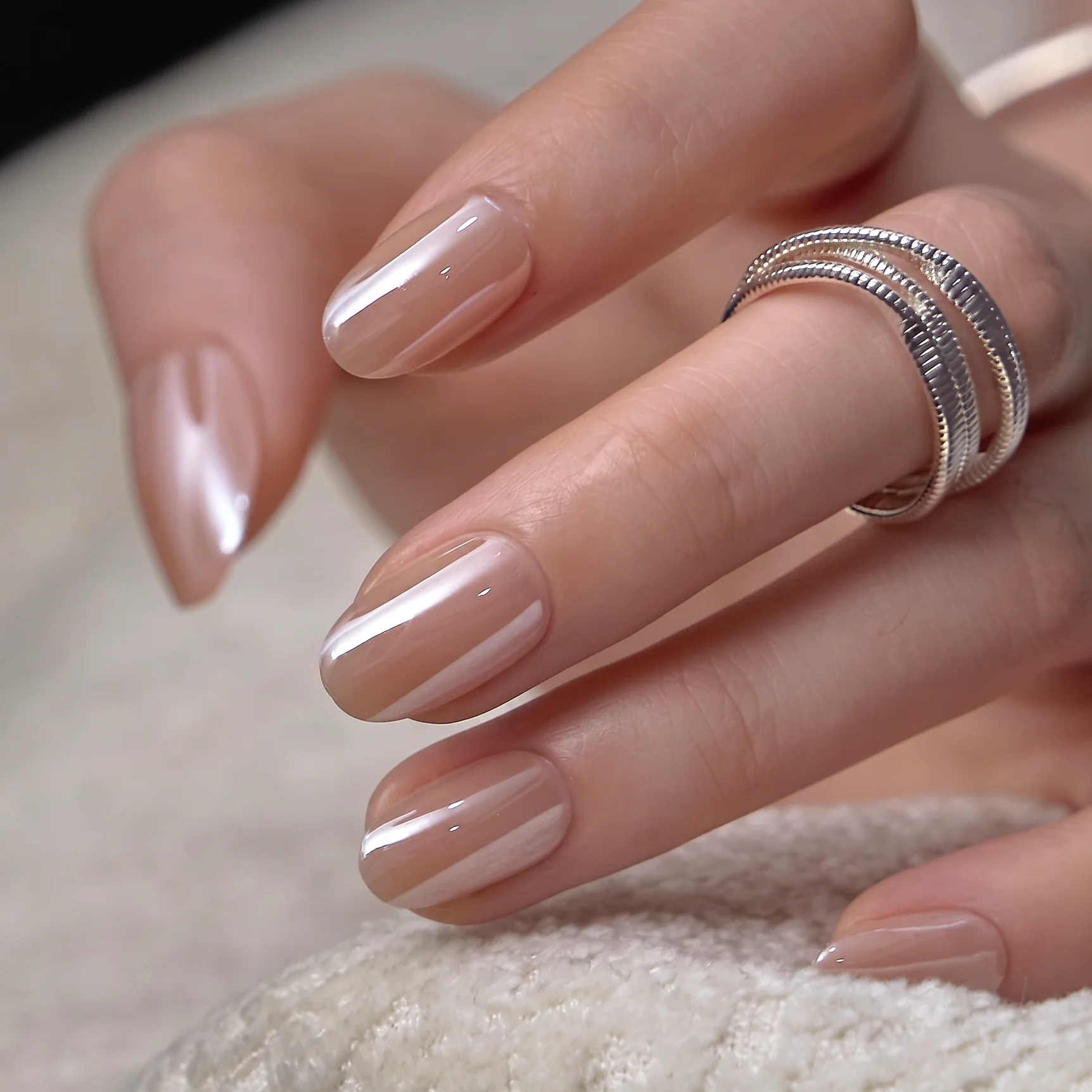 Pearl Pink Chic – S Oval - Image 3